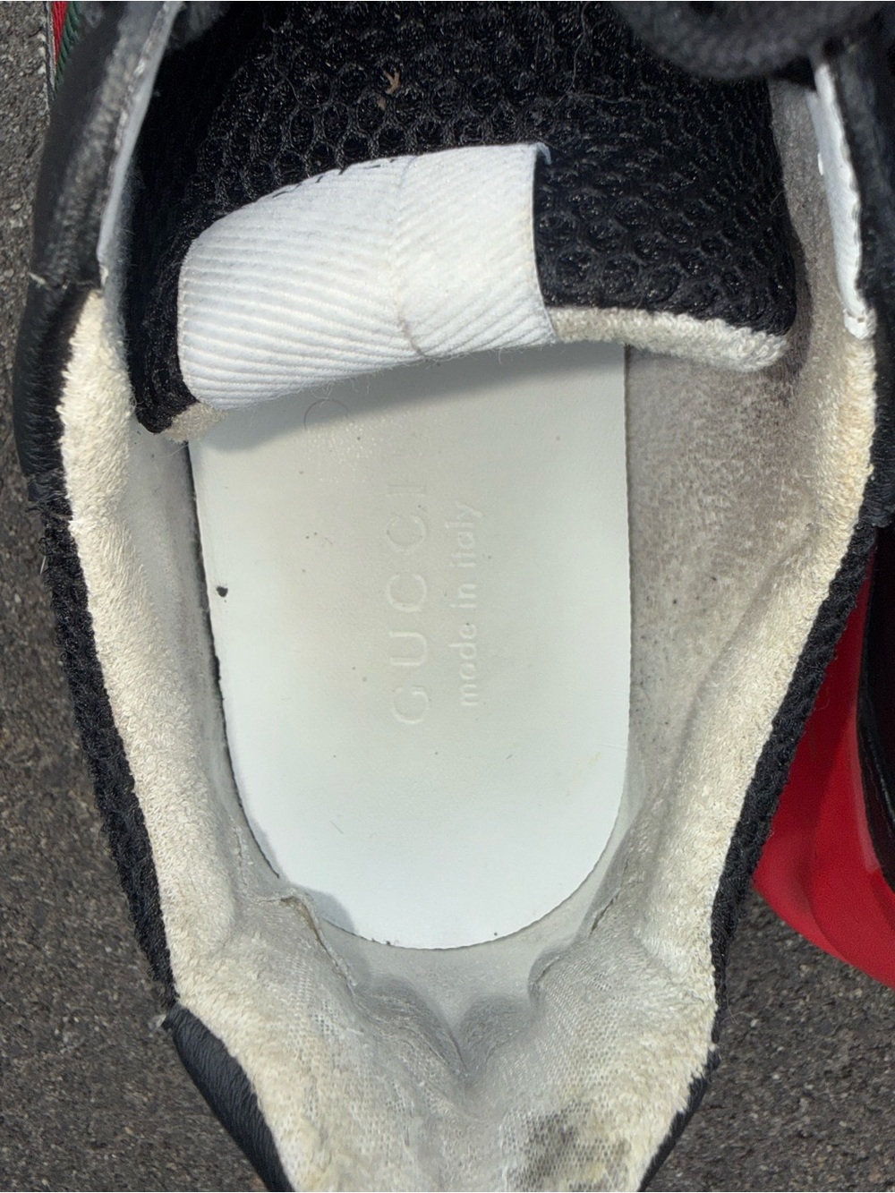 Gucci Rython Leather Mesh Sneakers - Picture 3 of 9